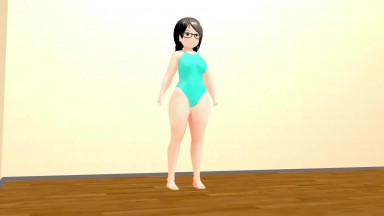 【Kyo】 Dancing curvy animation girl.【plump】